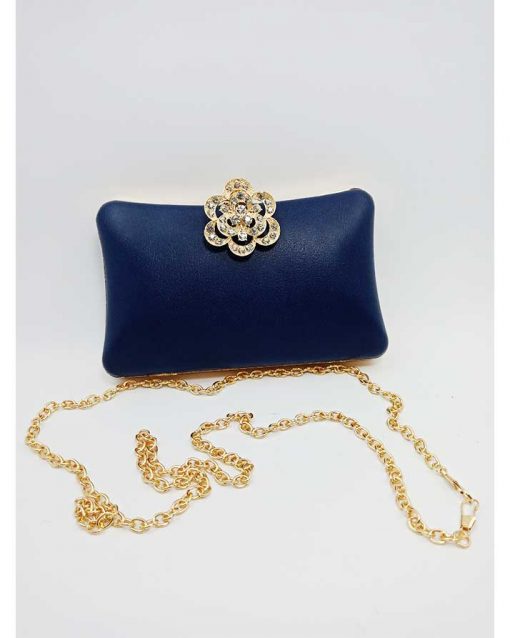 Blue Color Evening Clutch Bag