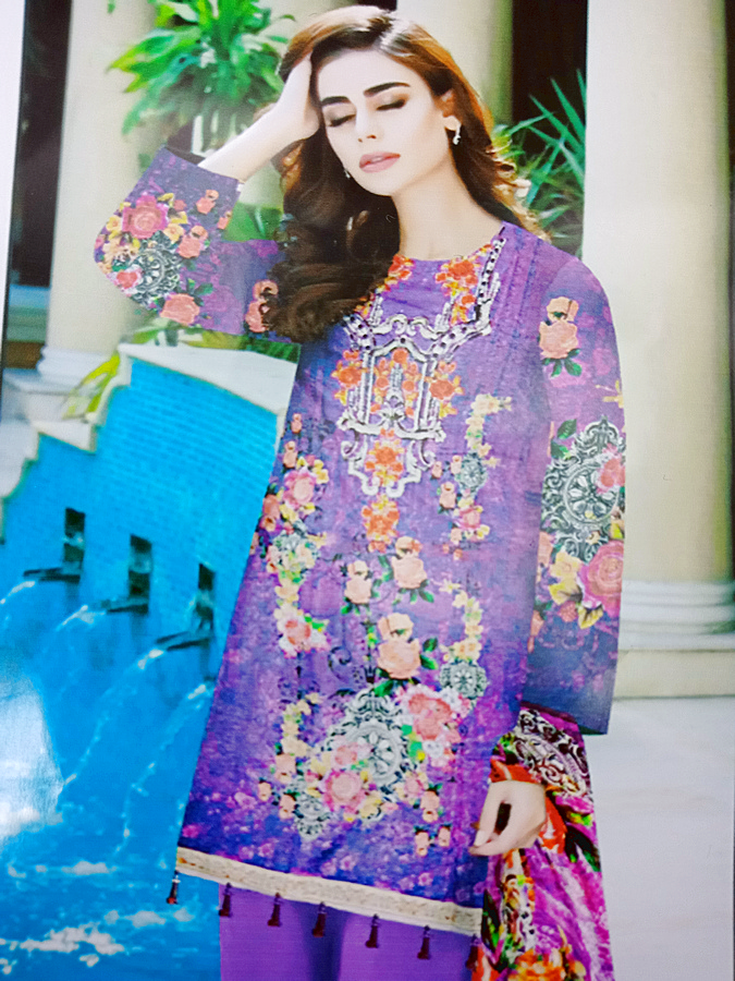 Latest Julia Lawn Suit D-1142